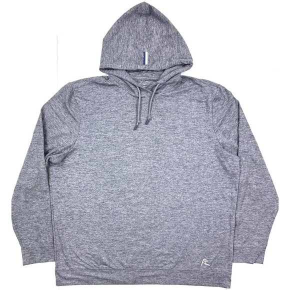 Rhoback Mens Performance Hoodie Size 2XL Heather Golf Athleisure Drawstring - Picture 1 of 12